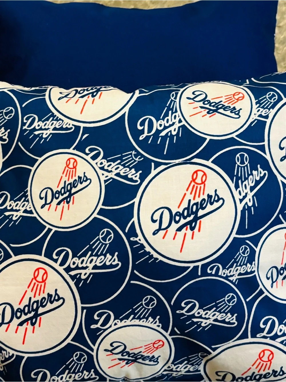 MBA Los Angeles Dodgers Home Decor Two Pcs Pillow Set Handmade 13”x10”
